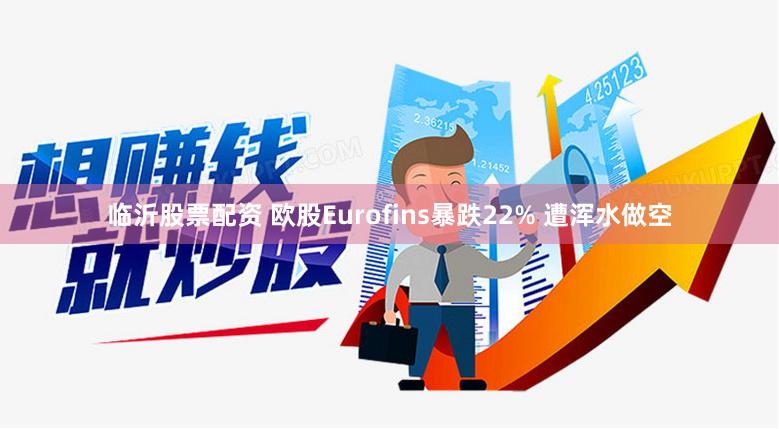 临沂股票配资 欧股Eurofins暴跌22% 遭浑水做空